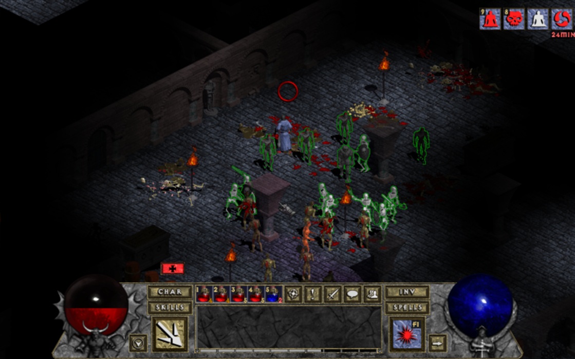  Любители некромантов ликуют! В Tchernobog этот класс стал куда более жизнеспособным, чем в Belzebub. Хотя количество призываемой им нежити разработчикам стоило бы подкрутить - семнадцать живых мертвецов, не считая голема, не дадут пройти никому. Стоит ли говорить, что союзники будут порой хотеть убить вас больше, чем враги?​